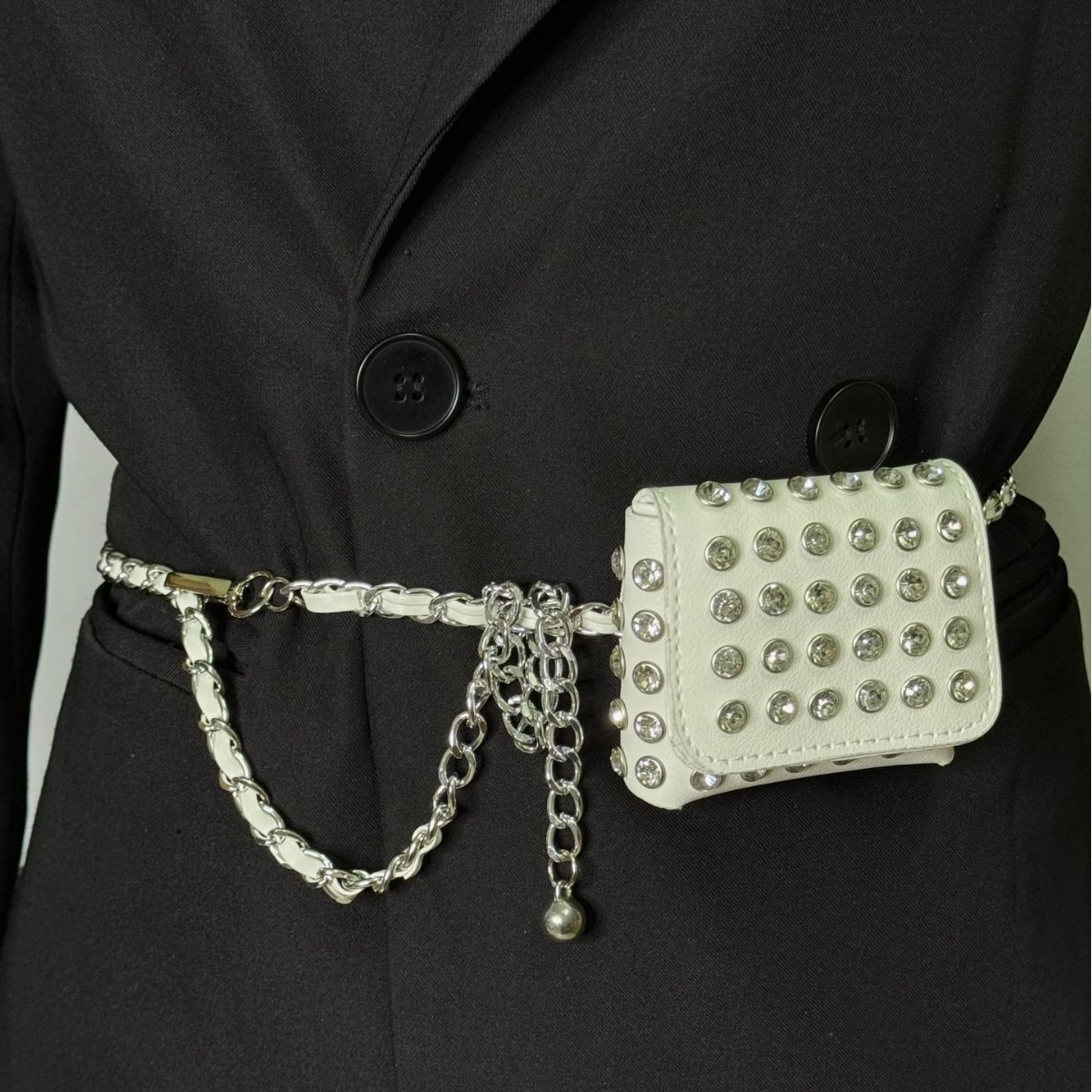 Women'S Jeans Accessories - Fashion Rivet Mini Waistpack Shoulder Bag