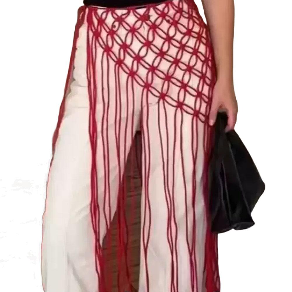 Netted Fringe Waistband Handwo - đánh giá và giá Women'S Jeans Accessories