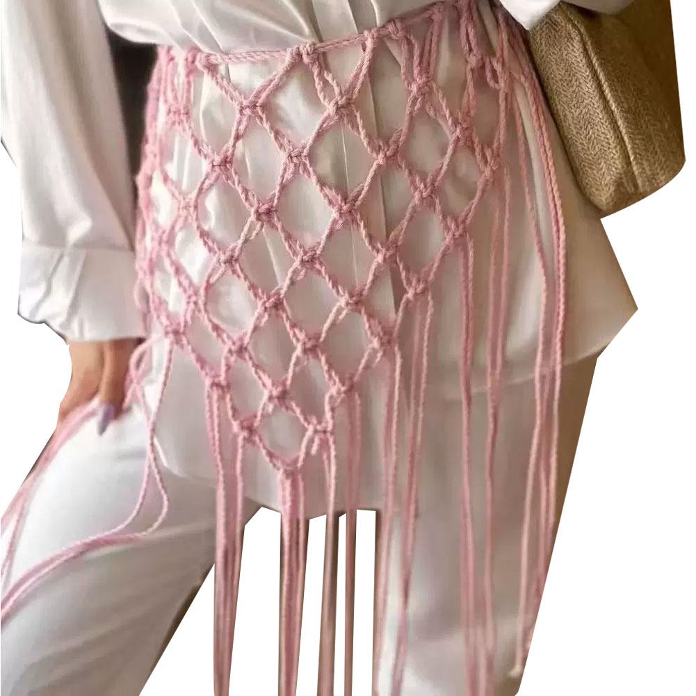 Netted Fringe Waistband Handwo - đánh giá và giá Women'S Jeans Accessories