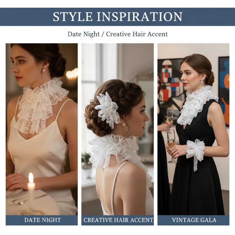 Elegant Detachable Lace Jabot  - đánh giá và giá Women'S Victorian Era Accessories
