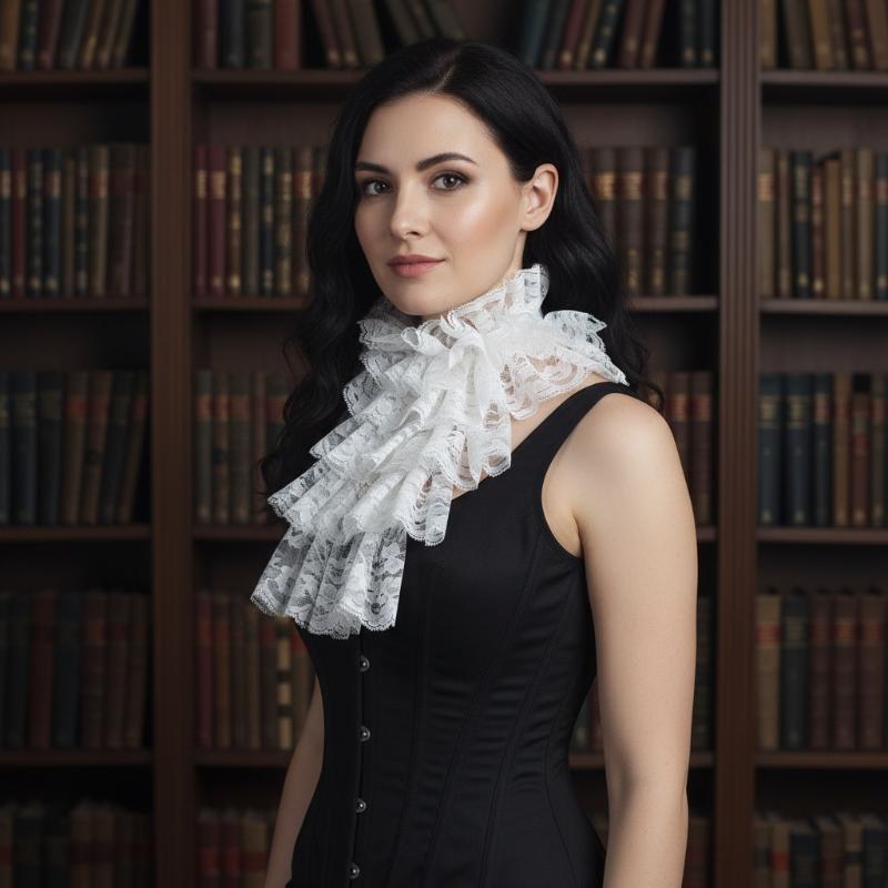 Elegant Detachable Lace Jabot  - đánh giá và giá Women'S Victorian Era Accessories