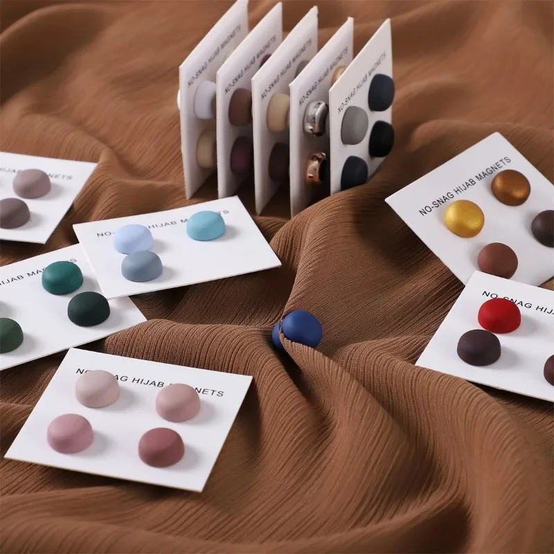 4Pcs/Card Matte Magnet Hijab P - đánh giá và giá Women Accessories In Wholesale