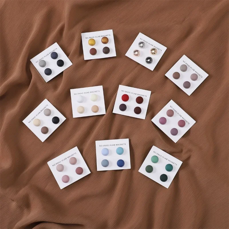 4Pcs/Card Matte Magnet Hijab P - đánh giá và giá Women Accessories In Wholesale