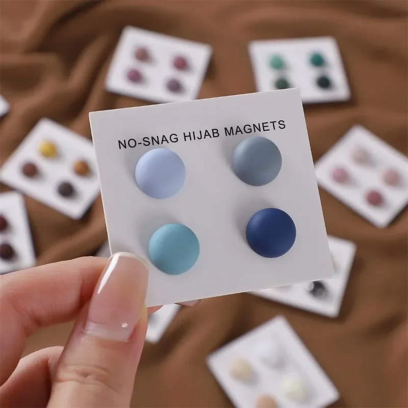 4Pcs/Card Matte Magnet Hijab P - đánh giá và giá Women Accessories In Wholesale