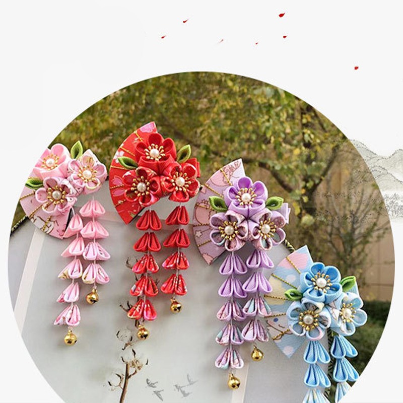 Japanese Style Hairpin Fabric  - đánh giá và giá Women'S Kimono Accessories