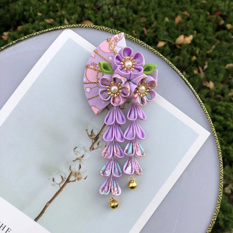 Japanese Style Hairpin Fabric  - đánh giá và giá Women'S Kimono Accessories