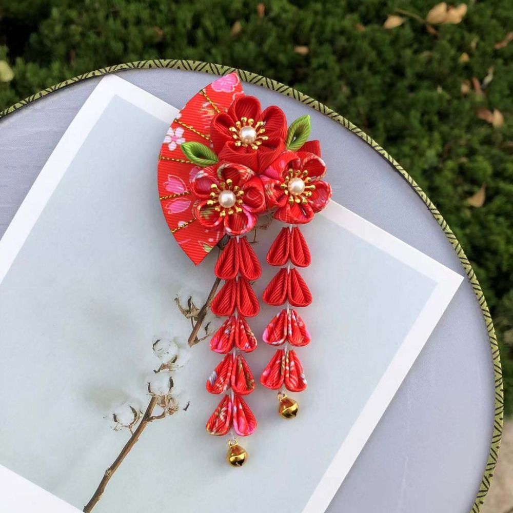 Tassels Tassel Fan Hairpin Flo - đánh giá và giá Women'S Kimono Accessories