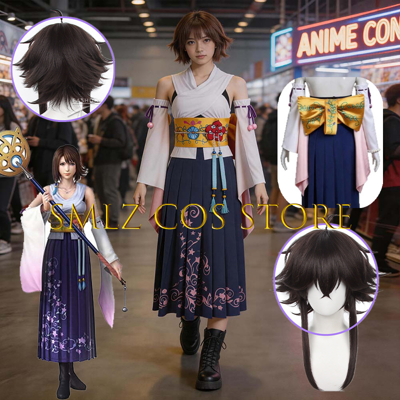 Smlz FFX Yuna Cosplay Anime FF - đánh giá và giá Women'S Kimono Accessories