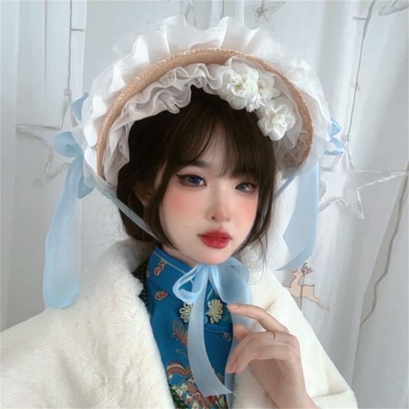 Y3ne Victorian Lace Bonnet Mũ  - đánh giá và giá Women'S Victorian Era Accessories
