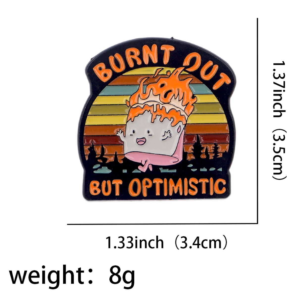 Fire Badges Enamel Pin Brooche - đánh giá và giá Women Accessories Picture