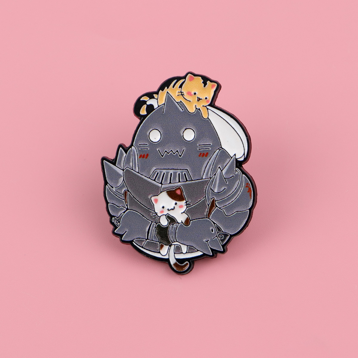 Cute Cat Enamel Pin Manga Anim - đánh giá và giá Women Accessories Picture
