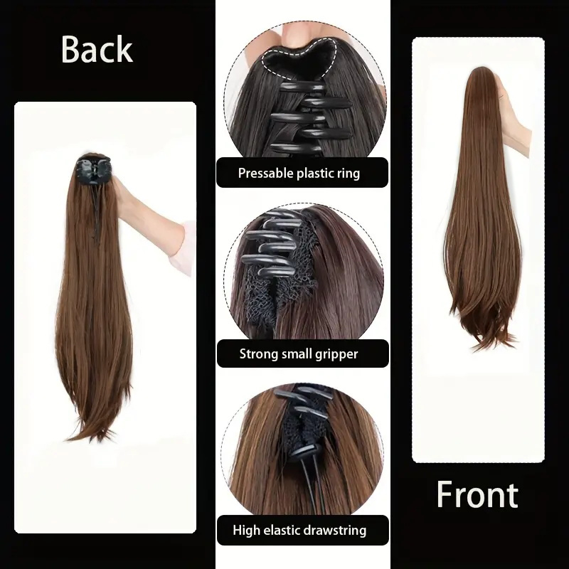 Elegant Synthetic Ponytail Wom - đánh giá và giá Hair Claw Clip Set
