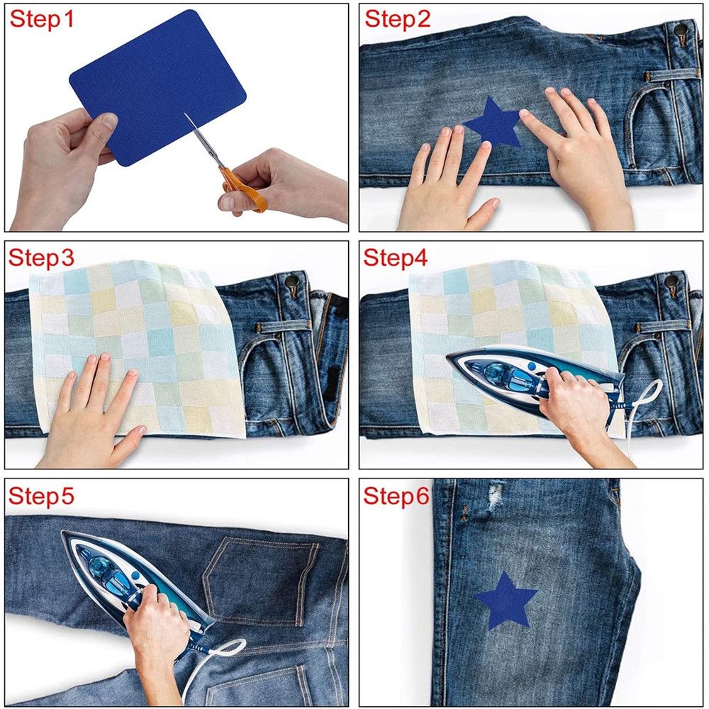 Jeans Iron On Patches Repair P - đánh giá và giá Women'S Jeans Accessories