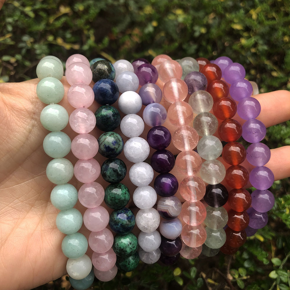 5pcs 8mm Green Dongling Amethy - đánh giá và giá Women'S Affordable Accessories