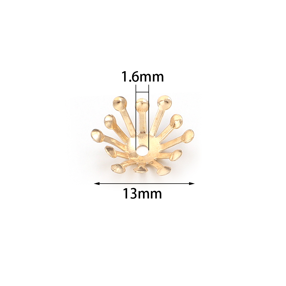 100Pcs Diameter 13MM Gold Colo - đánh giá và giá Women Accessories In Wholesale