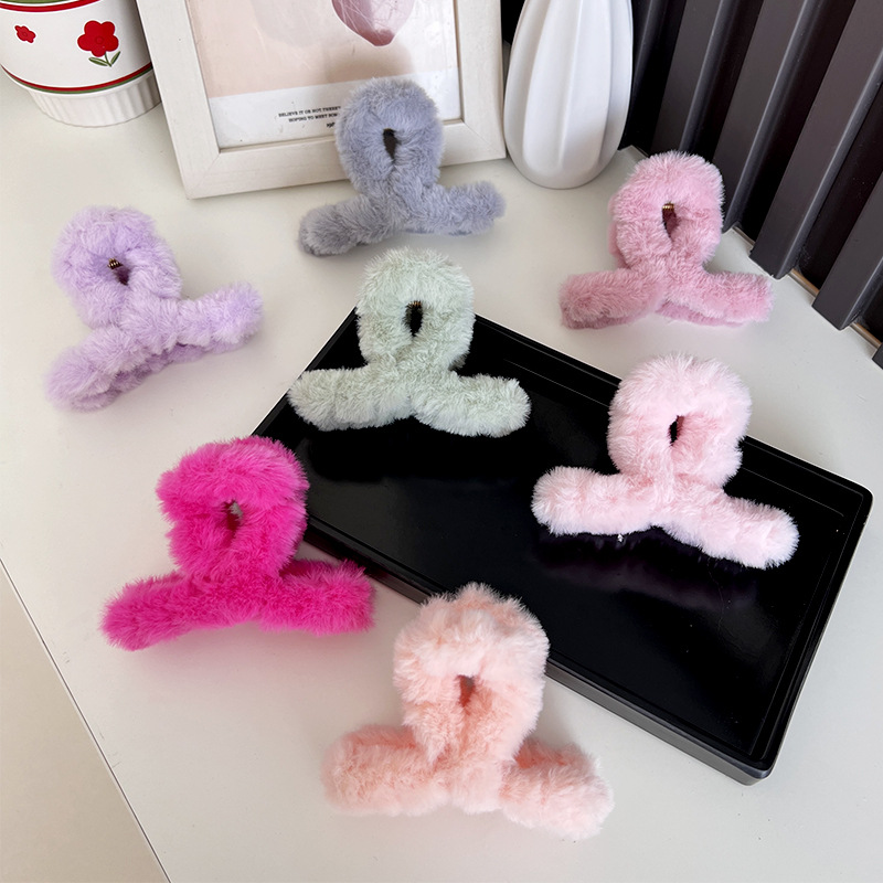 Plush Women Hair Claw Winter F - đánh giá và giá Hair Claw Clip Set