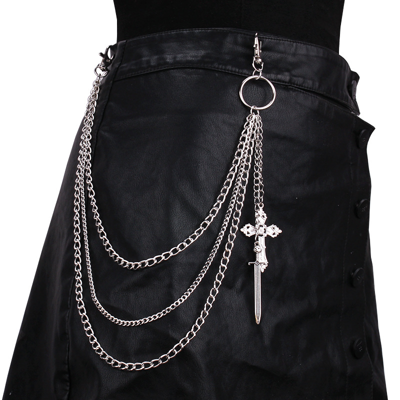 Hip Hop Skull Cross Pants Wais - đánh giá và giá Women'S Jeans Accessories
