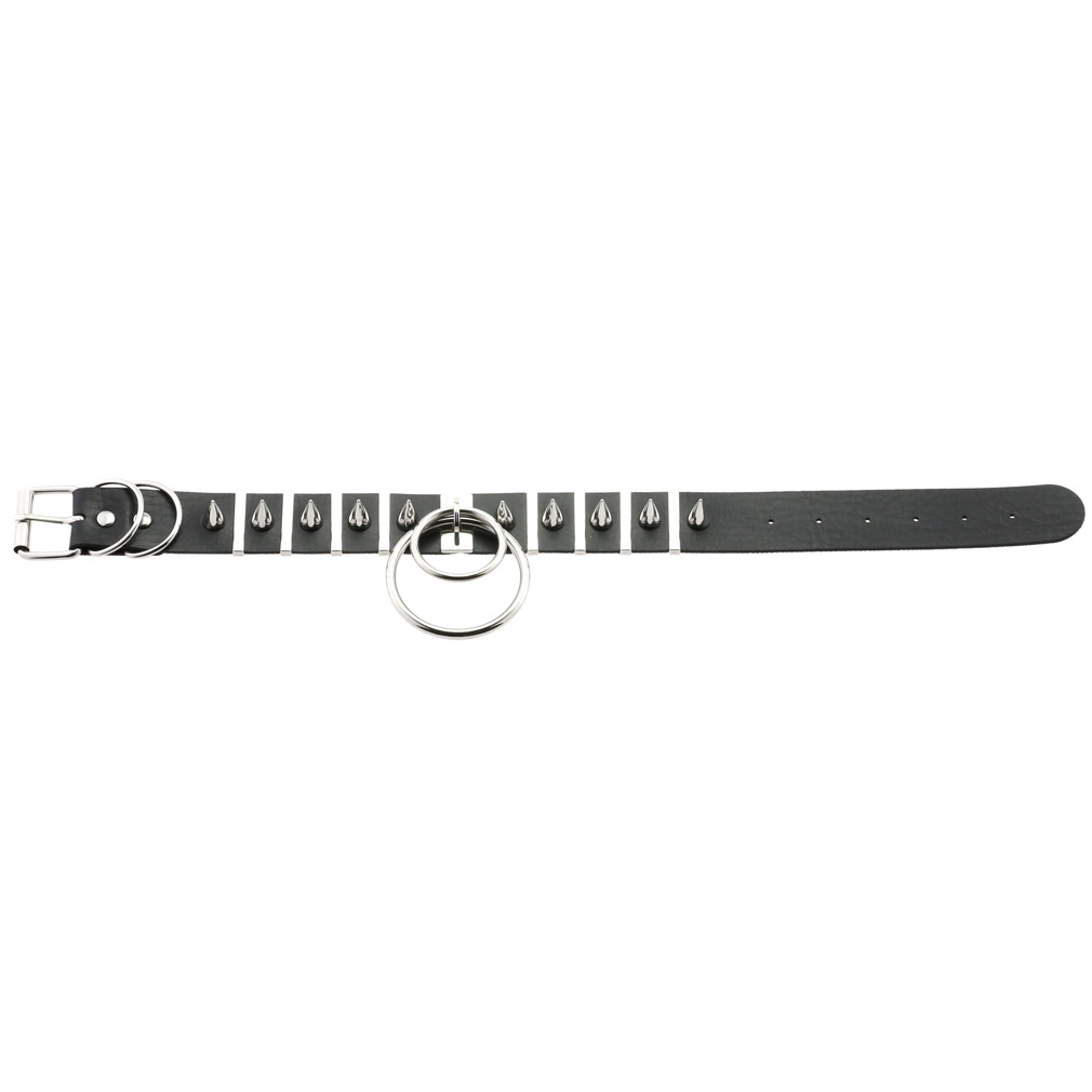 Lớn Gai Choker Da Cổ Kim Loại  - đánh giá và giá Women'S Emo Accessories