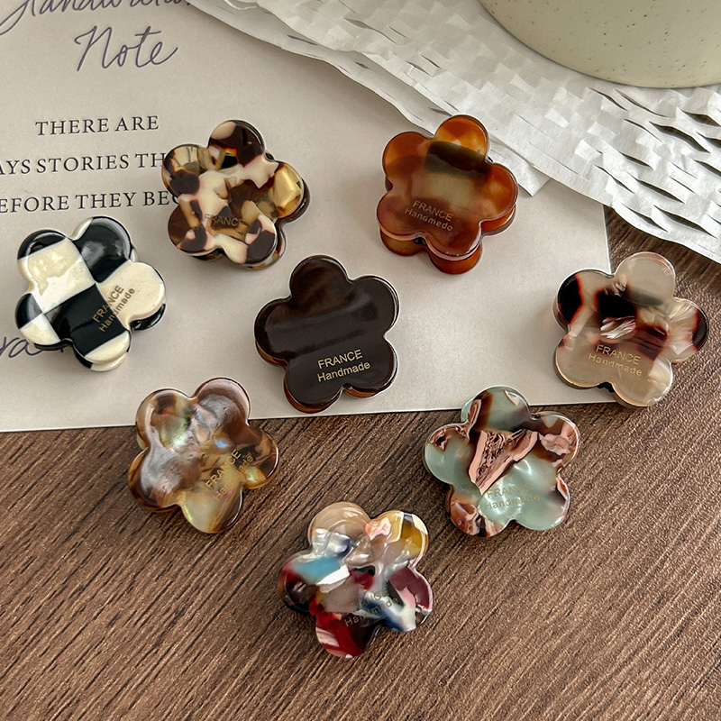 8Pcs/Set Cute Flower Acetate H - đánh giá và giá Hair Claw Clip Set