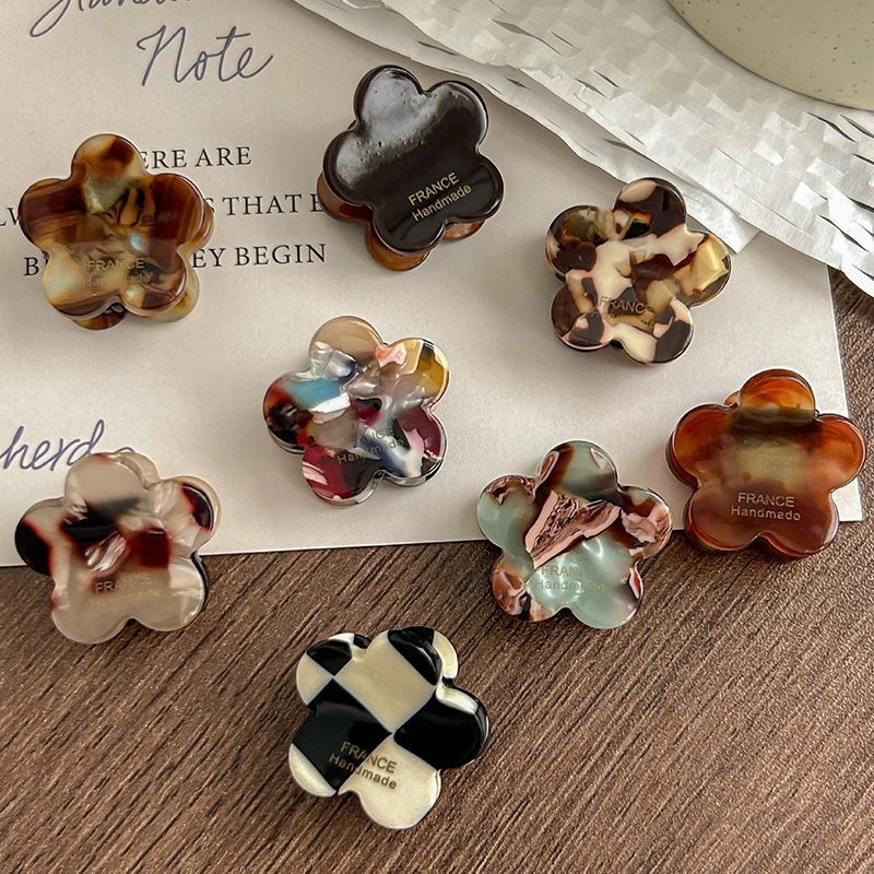 8Pcs/Set Cute Flower Acetate H - đánh giá và giá Hair Claw Clip Set