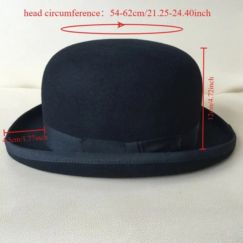 100% Wool Bowler Hat for Men B - đánh giá và giá Women'S Victorian Era Accessories