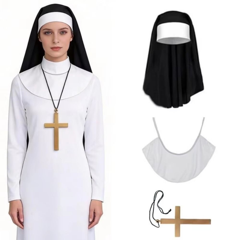 1/3Pcs Creative Nun Costume Se - đánh giá và giá Women'S Victorian Era Accessories