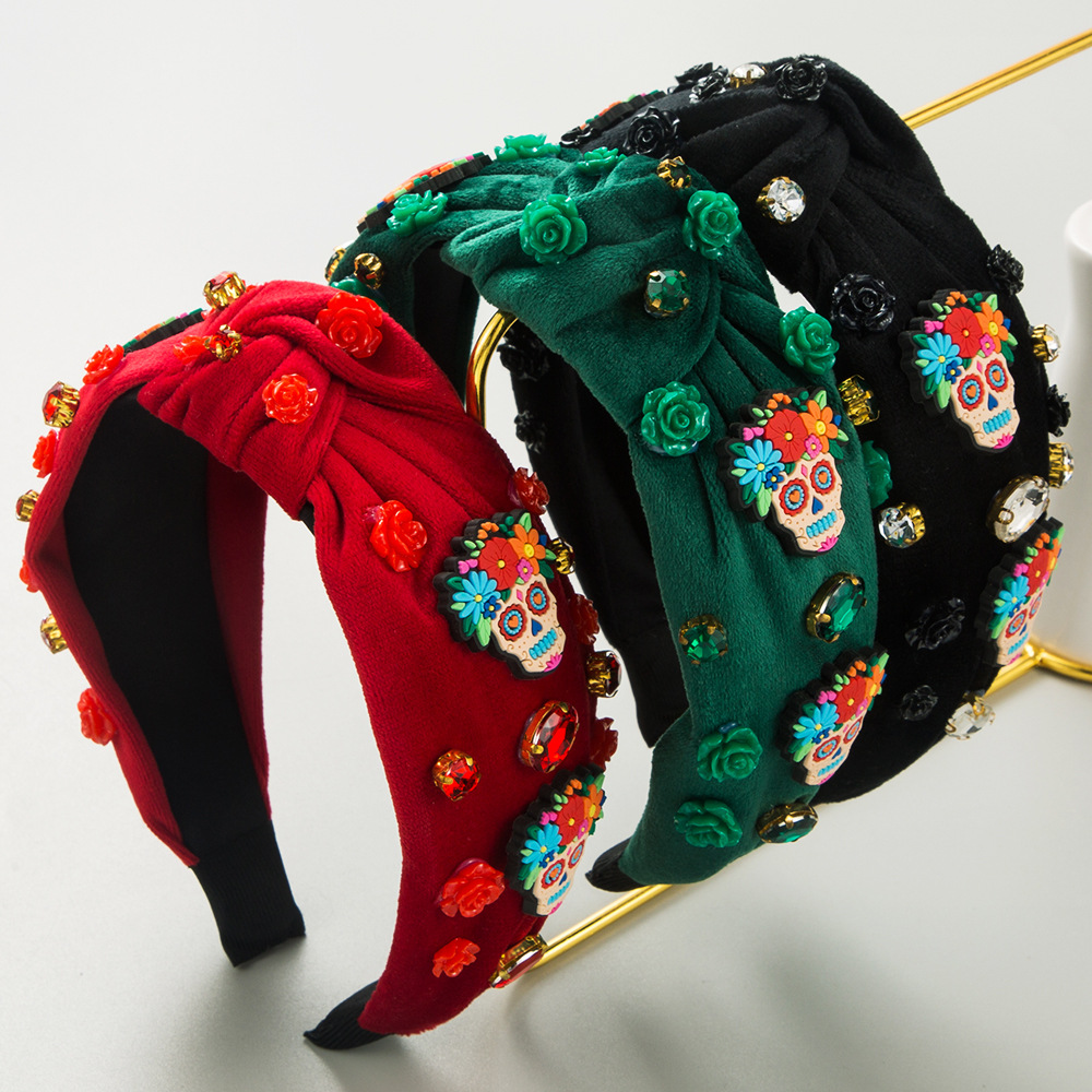 New Halloween headband flannel - đánh giá và giá Women'S Accessories Flannels