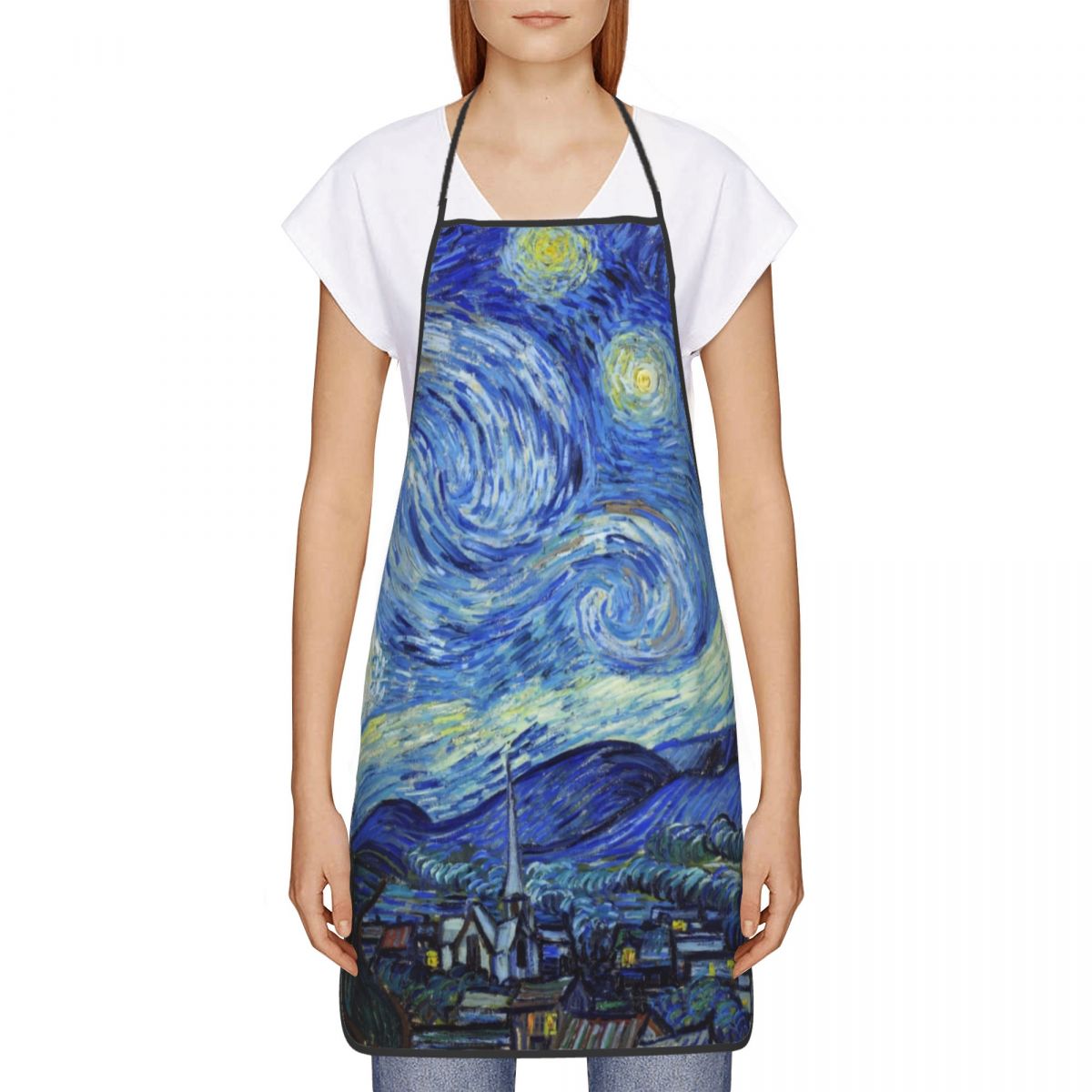 Bib Vincent Van Gogh Starry Ni - đánh giá và giá Women Kitchen Accessories