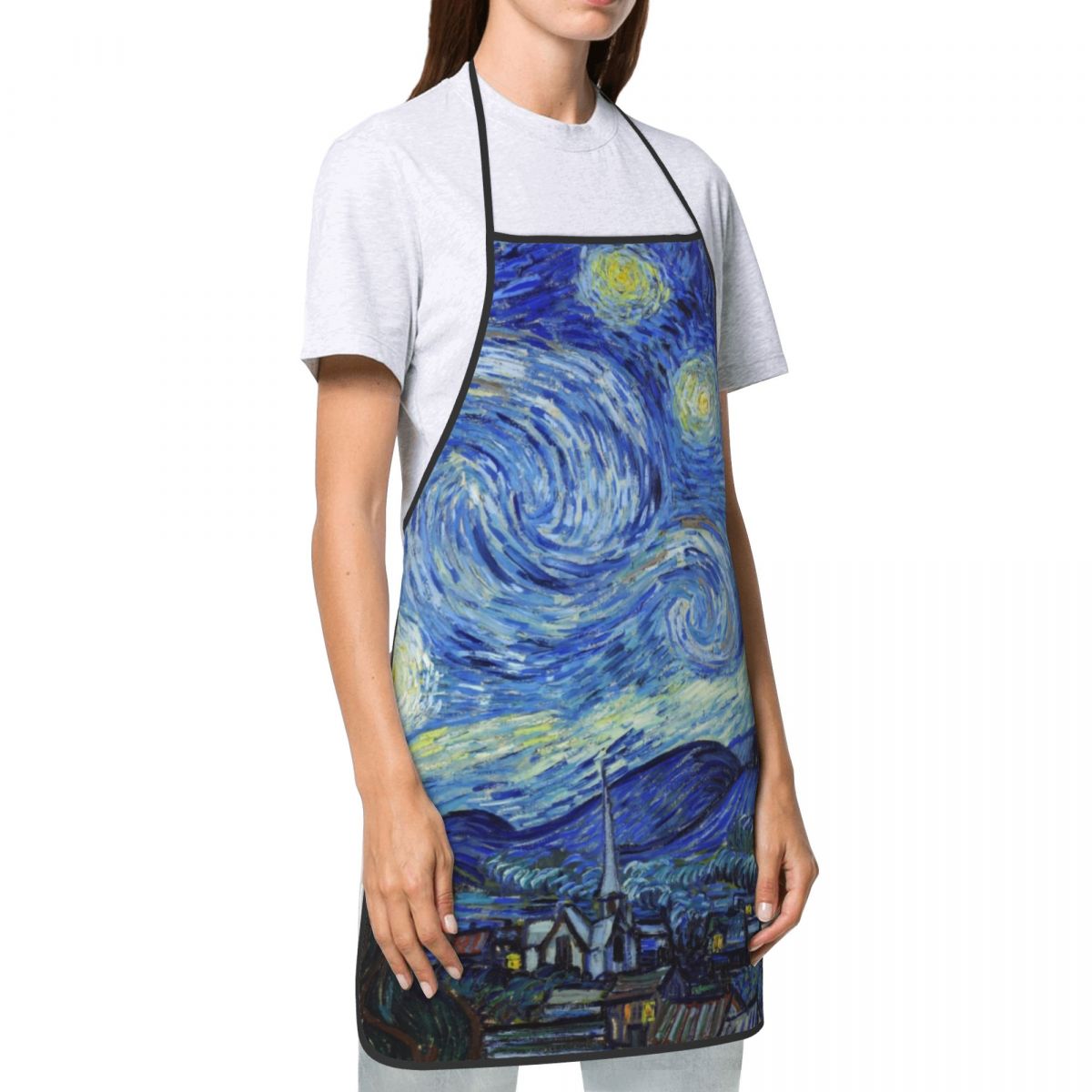 Bib Vincent Van Gogh Starry Ni - đánh giá và giá Women Kitchen Accessories